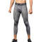 Men's Dry Fit Capri Workout Running Leggings Compression Shorts